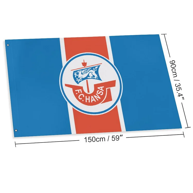 F.C. Hansa Rostock Fahne Flagge - Garten Flagge