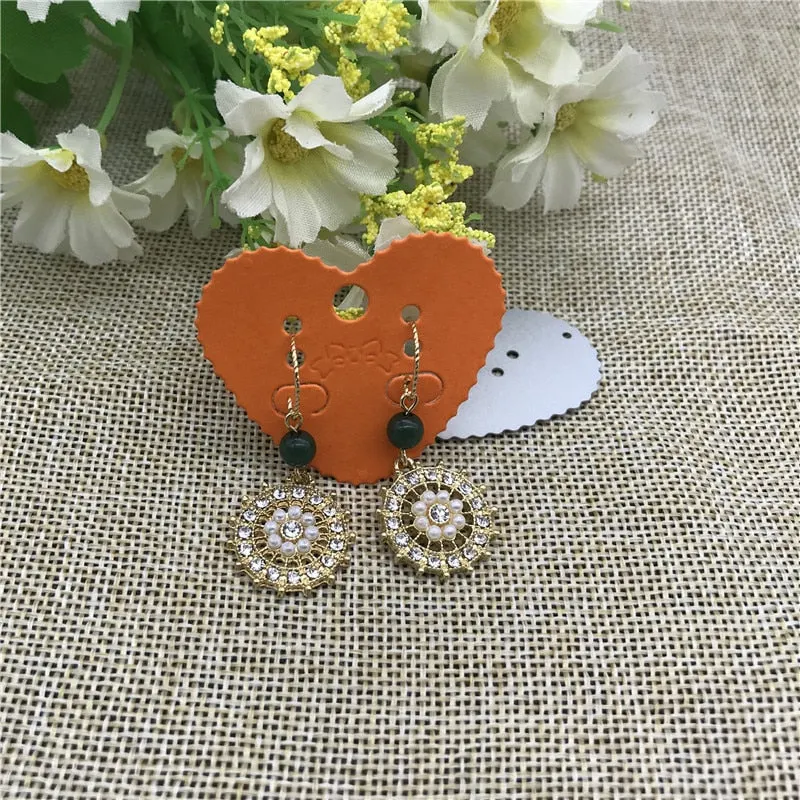 Earring tag Heart Hang tag Metal Cutting Dies Stencils For DIY Scrapbooking Decorative Embossing Handcraft Die Cutting Template