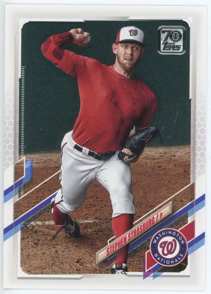 2021 Topps Series 2 Stephen Strasburg SP Photo Poster painting Image Variation #400 Nationals