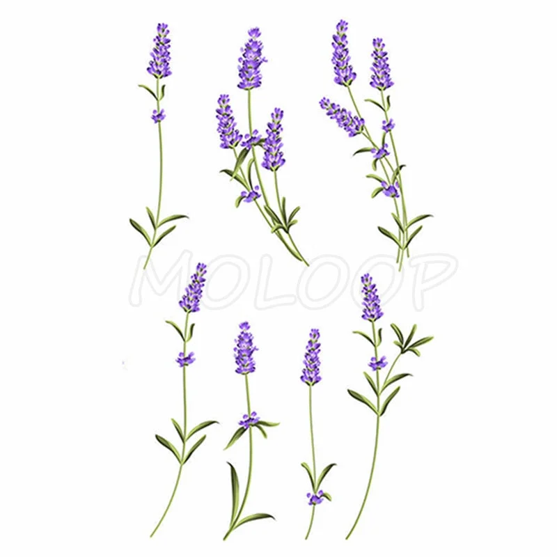 Waterproof Temporary Tattoo Stickers Black Somnus Flower Plant Small Size Tatto Flash Tatoo Fake Tattoos for Man Kid Girl Women