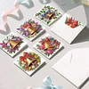 6PCS DIY Diamond Art Greeting Cards Christmas Bell Congratulations Cards & Gift