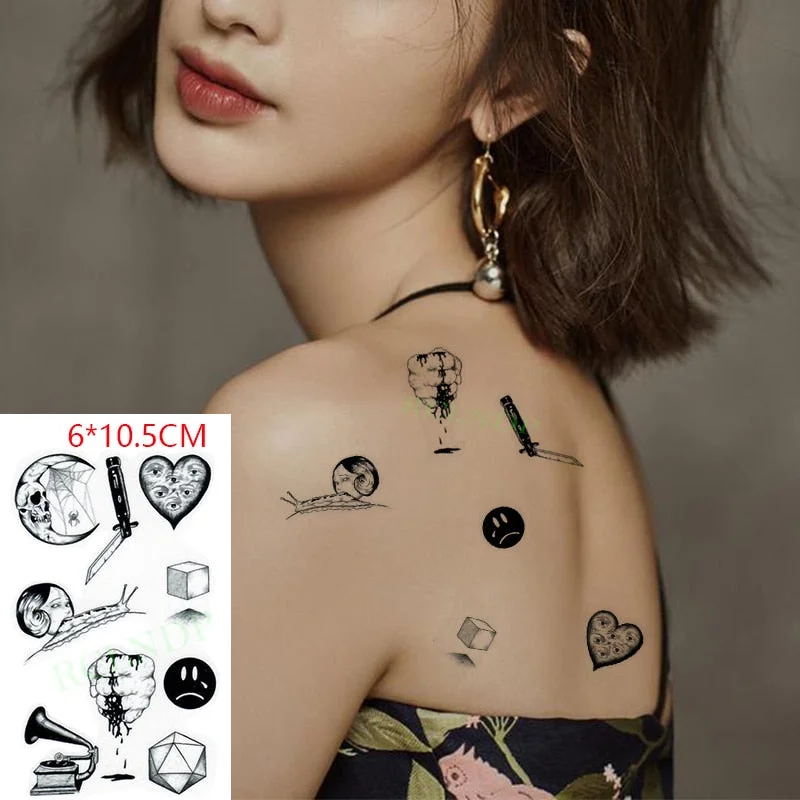 Waterproof Temporary Tattoo Sticker Marine Pirate Anchor Fake Tatto Flash Tatoo Tatouage Wrist Foot Hand Arm For Girl Women Men