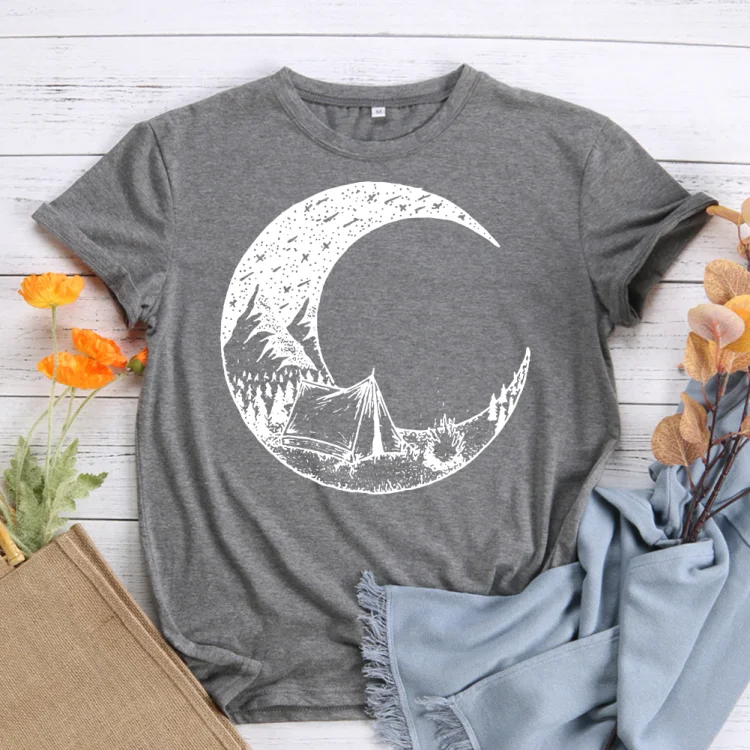 PSL-Moon and Mountain T-Shirt Tee -00541