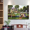 Diamond Painting-DIY Full Round Drill House Garden(50*40cm)