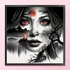 Forest Night Lady Full 11CT DIY Stamped Needlework Embroidery Kit 15.75x15.75inch Embroidery Needlepoint Starter Kits Cross Stitch Art and Crafts Kits for Beginners Adults Home Decor
