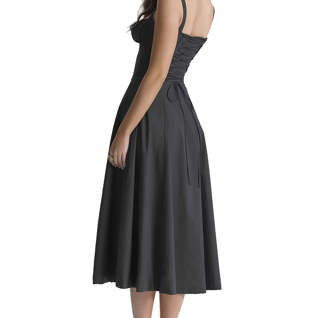 Fiora - Midi Bustier Corset Sun Dress