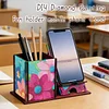 Multifunctional Handmade Wood Diamond Painting Phone/pen Holder& Storage Box Table Ornament Kits