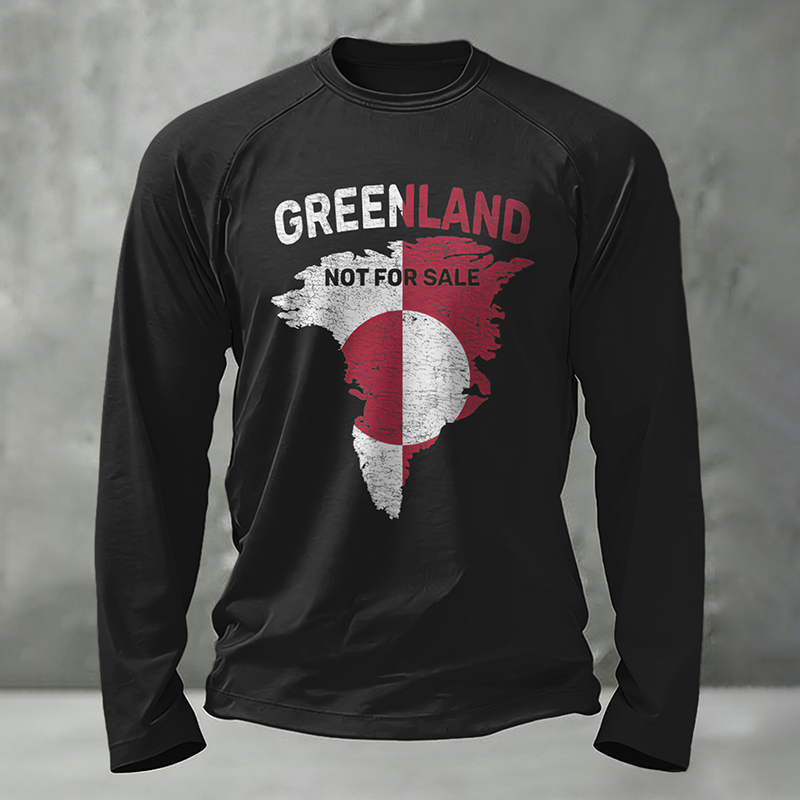 Men's Vintage Greenland Long Sleeve Casual T-shirt artswardrobe
