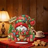 Diamond Painting Acrylic Single Sided Christmas in December Gnome Ornaments Tabletop Home Office Decor
