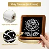 12Pcs DIY Mini Pearl Painting Flower for Home Decor(15x15cm)