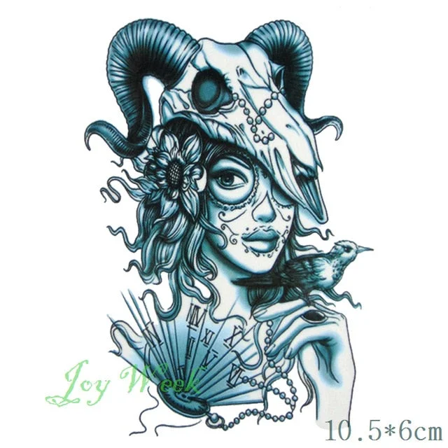 Waterproof Temporary Tattoo sticker protector of Ancient Egypt Greece Egyptian totem Anubis tatto flash tatoo fake tattoos 7