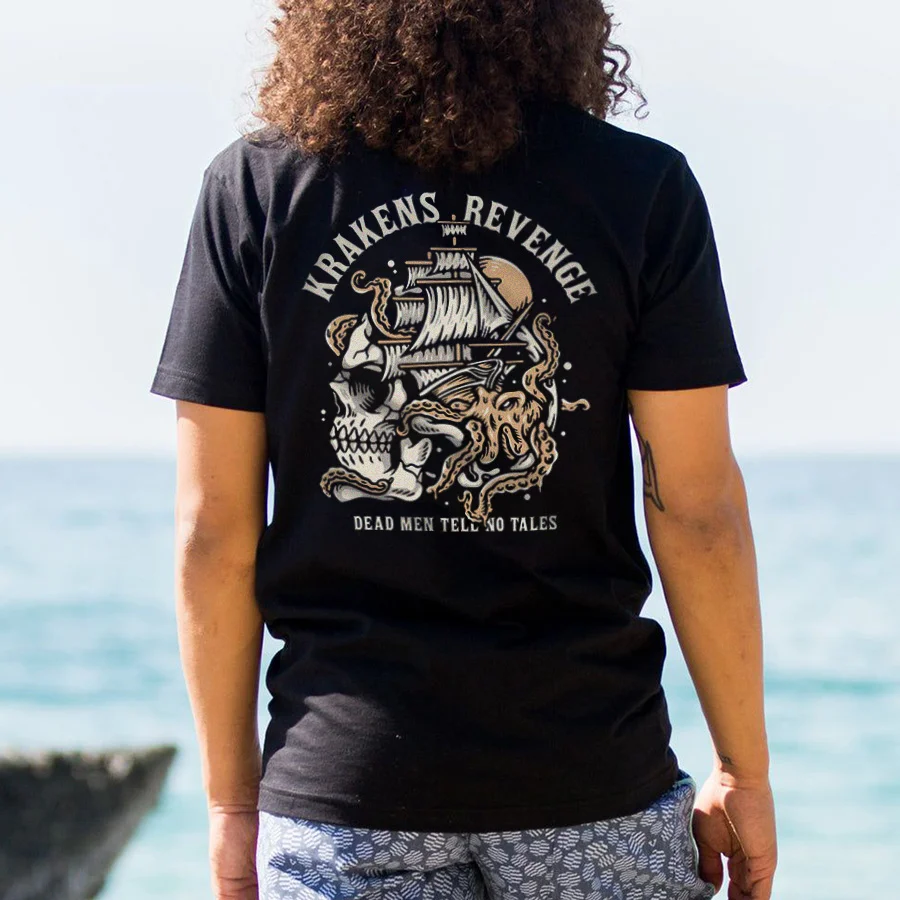 Dead Men Tell No Tales Printed Women's T-shirt