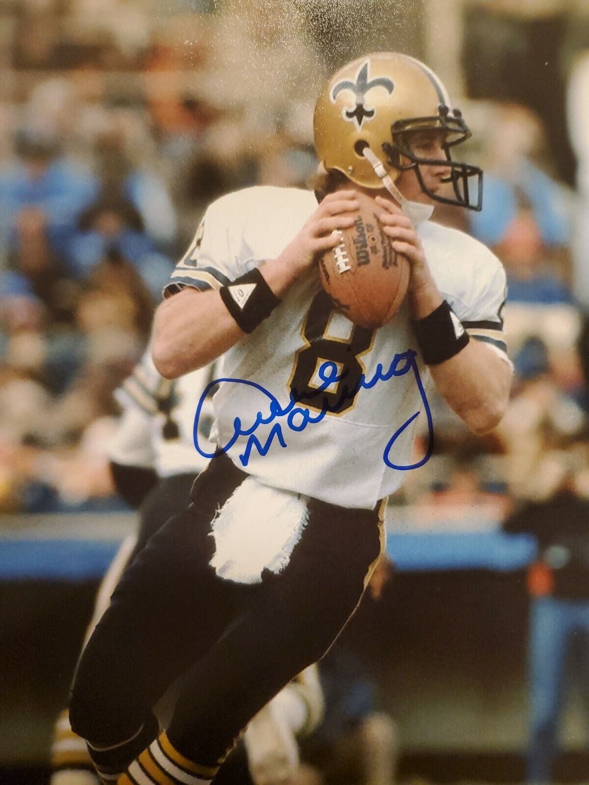 ARCHIE MANNING signed New Orleans Saints Ole MISS 8X10 Photo Poster painting