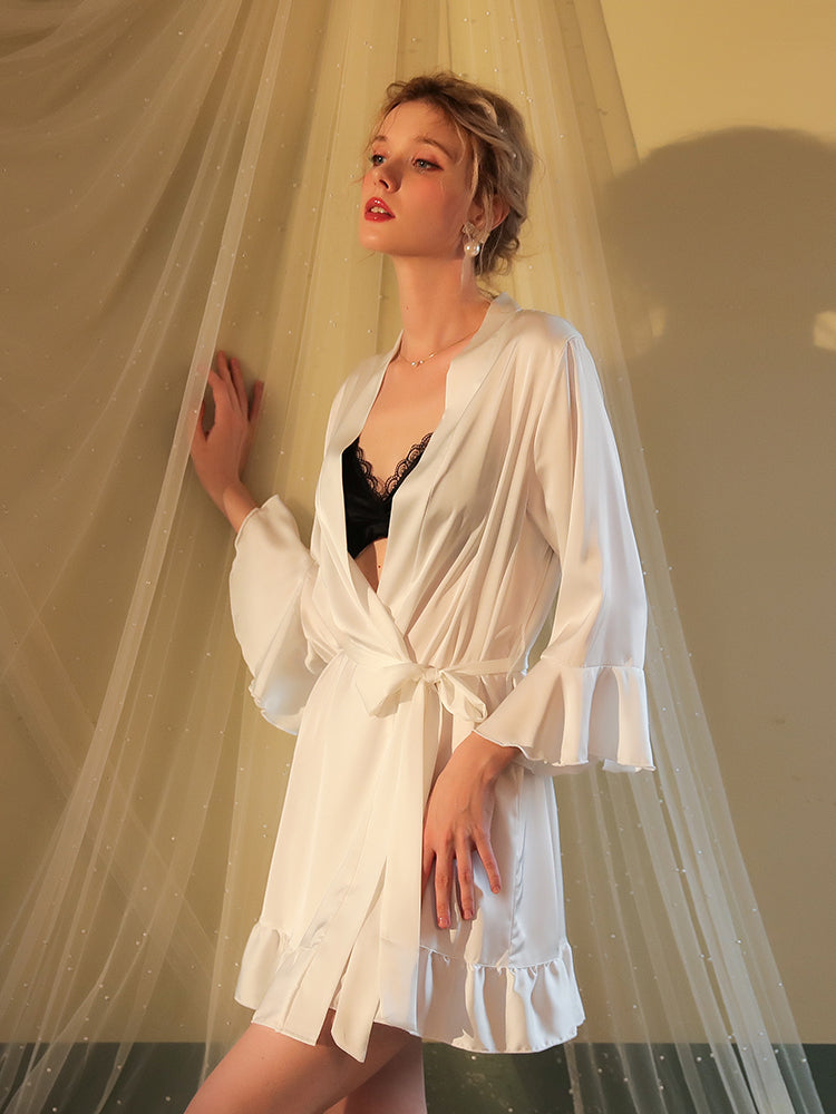 Lovingerie - Luxurious Satin Sexy Sleepwear Robe
