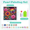 Diamond Painting-DIY Special Shaped Drill Sunflower & Rose Colorful with Frame(29x29cm)
