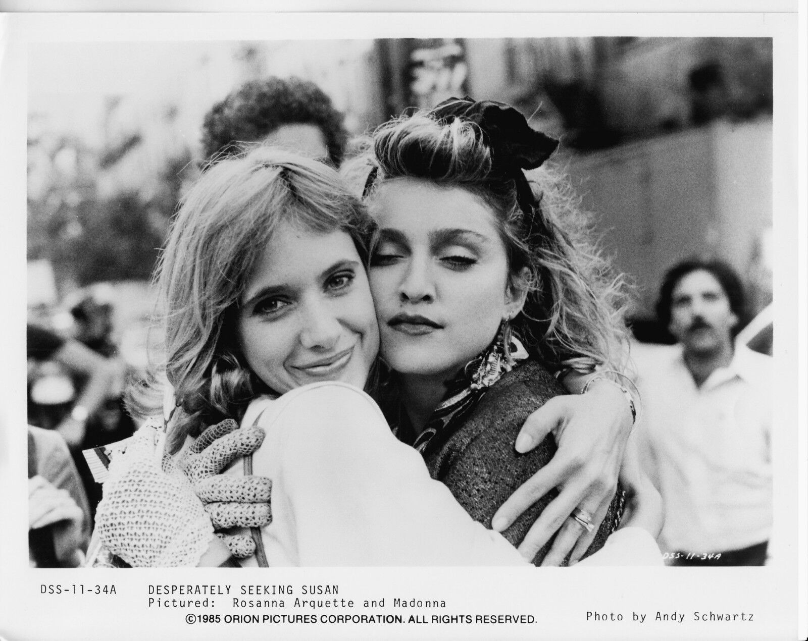 MADONNA original 1985 DESPERATELY SEEKING SUSAN 8x10 vintage b/w CLOSEUP SCENE