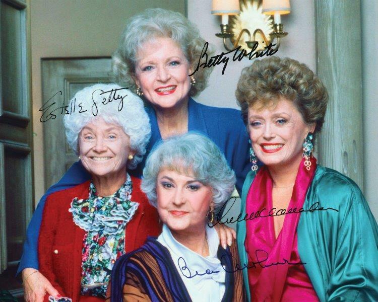 REPRINT - GOLDEN GIRLS Betty White Cast Autographed Signed 8 x 10 Photo Poster painting RP