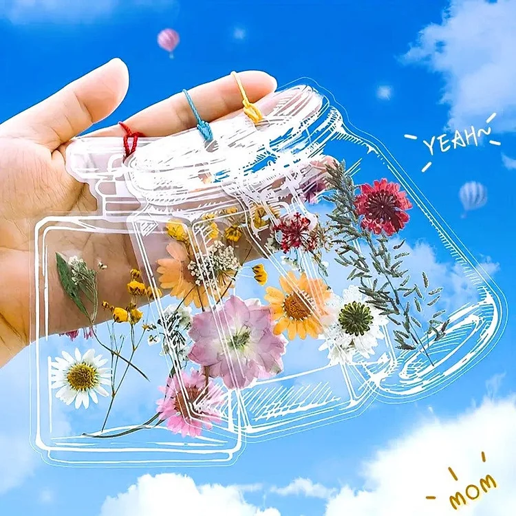 Dried Flower or Paper Image DIY Bookmarks/Journaling [20pcs]