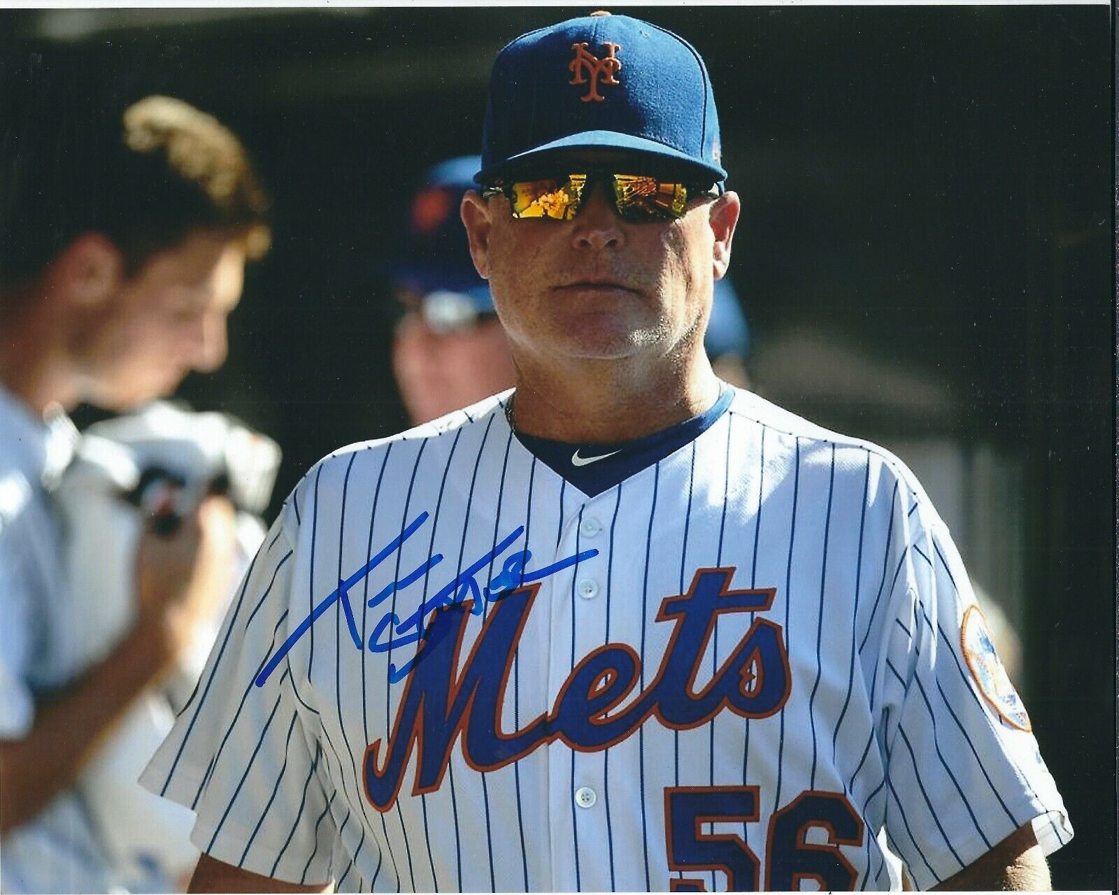 Signed 8x10 TOM SLATER New York Mets Autographed Photo Poster painting - COA