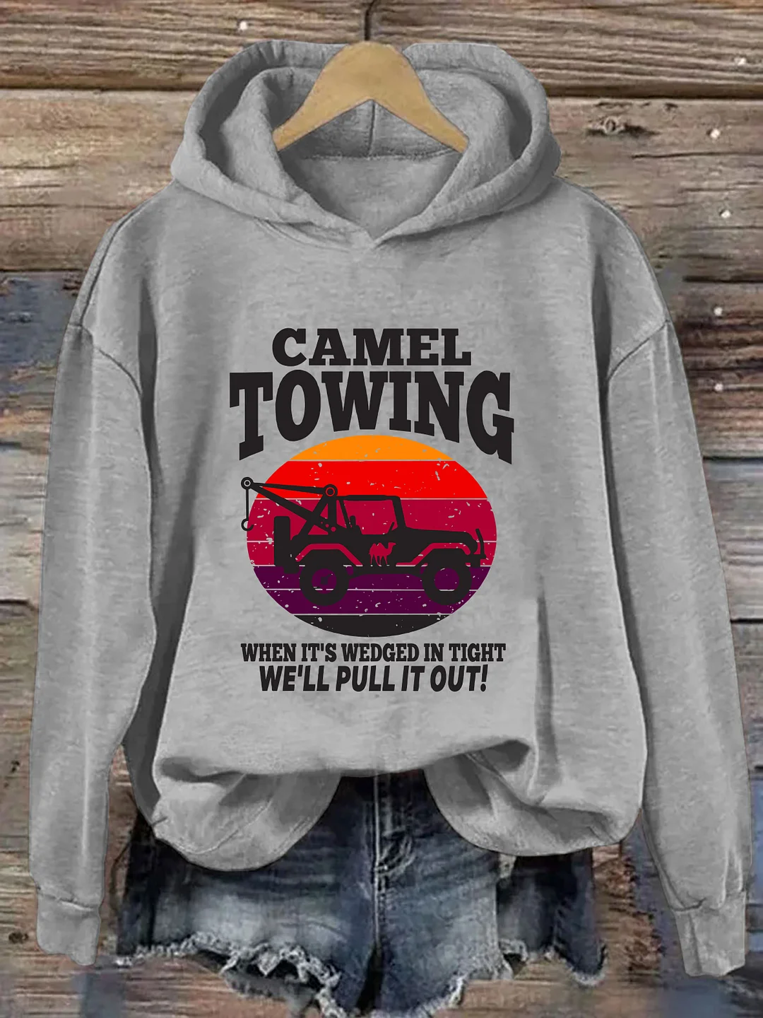 Retro Camel Towing Hoodie
