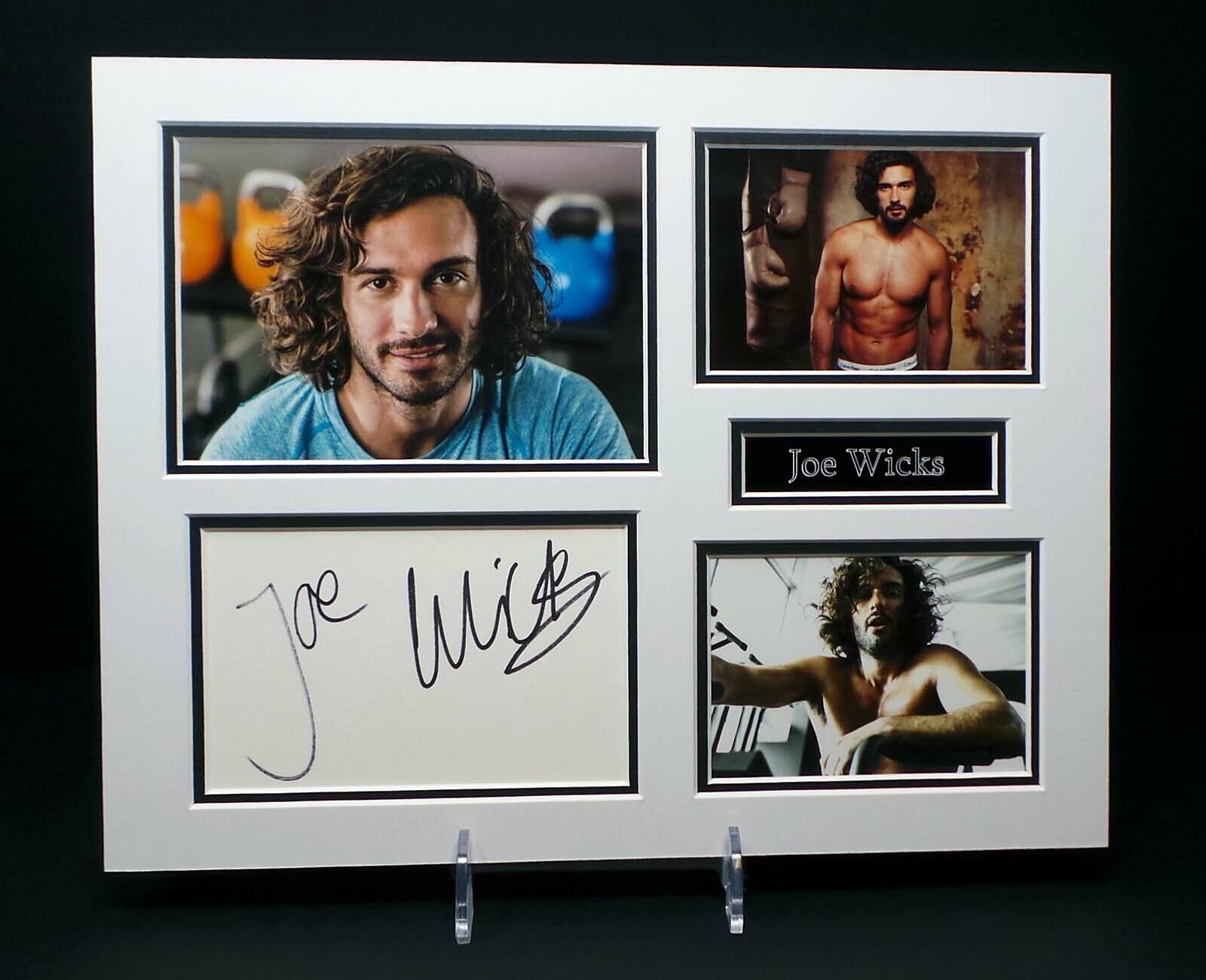 Joe WICKS Fitness Coach The Body Signed Mounted Photo Poster painting Display AFTAL RD COA