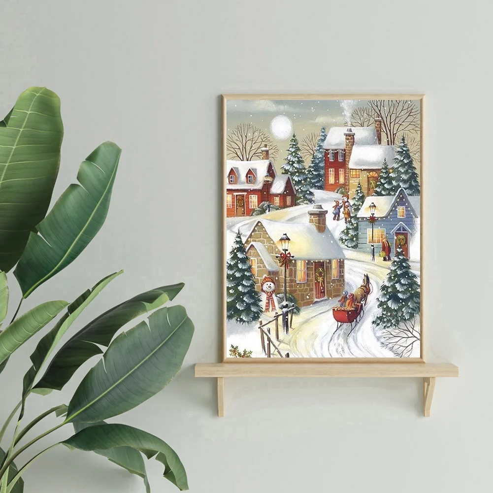 11ct 3-Strand Stampted Cross Stitch - Snow(50*40cm)
