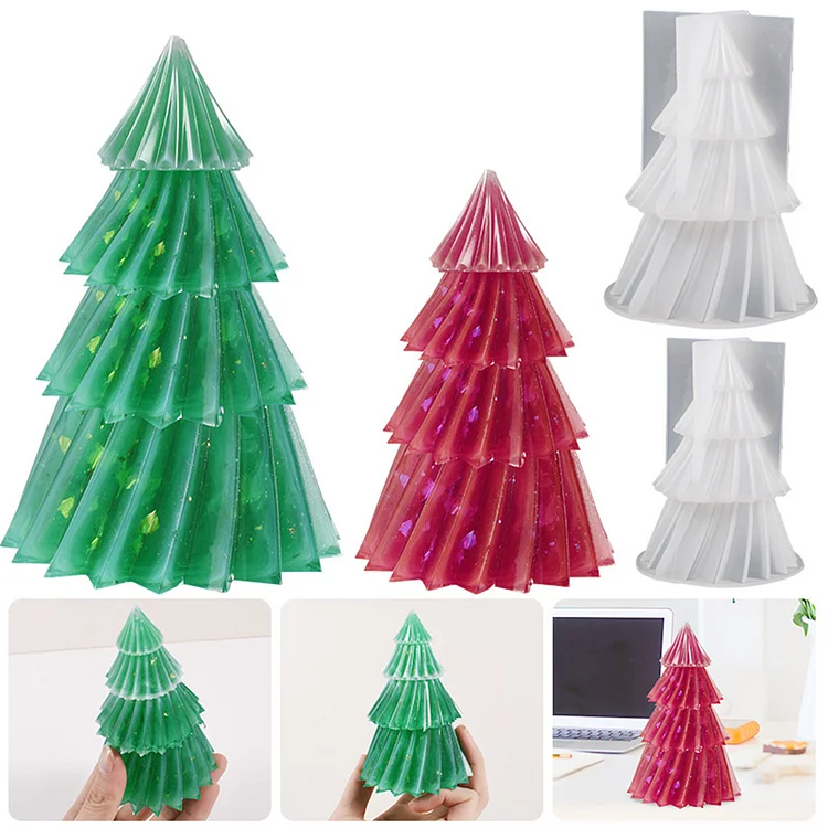 Christmas Tree Scented Candle Silicone Mold Christmas Diy Scented Gypsum  Handmade Soap Ice Cube Grinding Tool - AliExpress