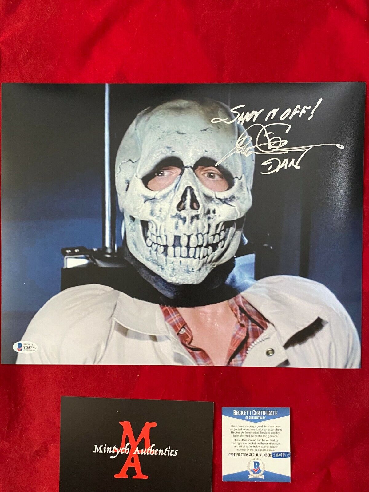 TOM ATKINS AUTOGRAPHED SIGNED 11x14 Photo Poster painting! HALLOWEEN III, BECKETT COA! HORROR!