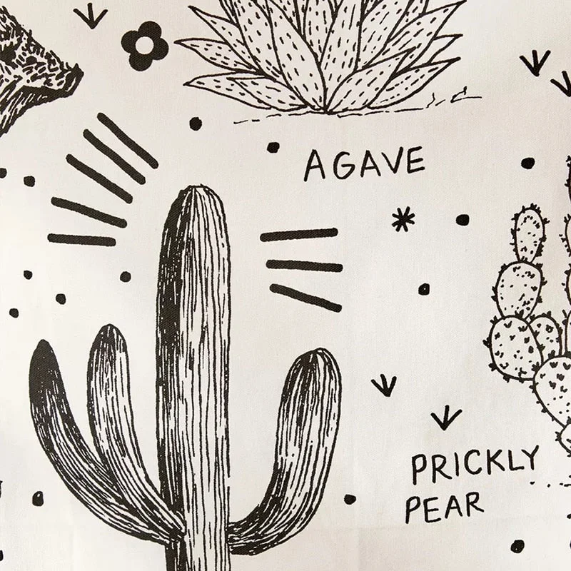 Desert Species Reference Chart Tapestry Wall Hanging Botanical Floral Tapestry Chart Diagram Illustration Wall Decoration decor