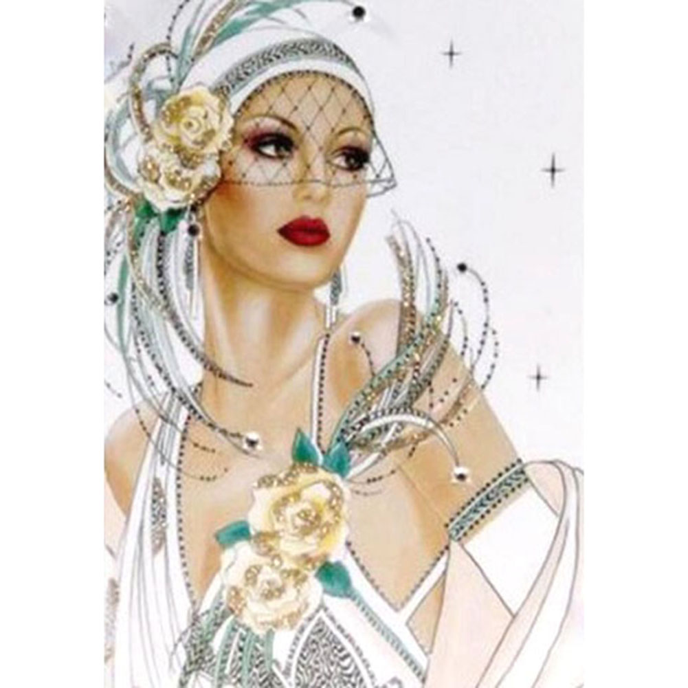 

Elegant Lady - Round Drill Diamond Painting - 30*40CM, 501 Original