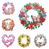 DIY Butterfly Bird Flower Bee Diamond Painting Crystal Hanging Wreath