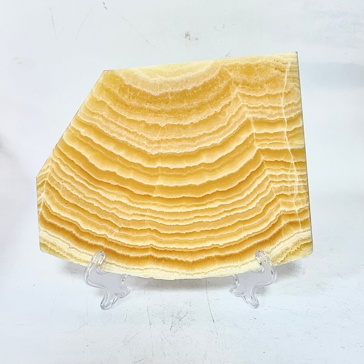 Yellow Calcite Slice One Set
