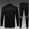 2025/2026 Real Madrid Half-Pull Training Suit Black Football Shirt 1:1 Thai Quality