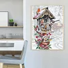 Birds on the Mailbox - 11CT Counted Cross Stitch - 40*56cm