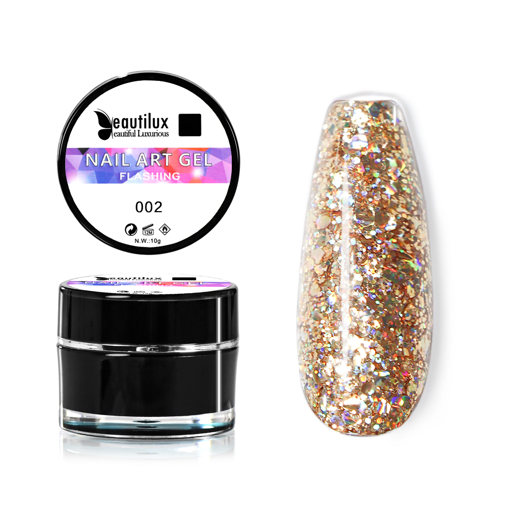 NAIL GEL GLITTER COLOR| BHCC-02