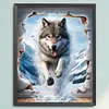 Wolf-11CT Stamped Cross Stitch 40*50cm/15.75*19.69in