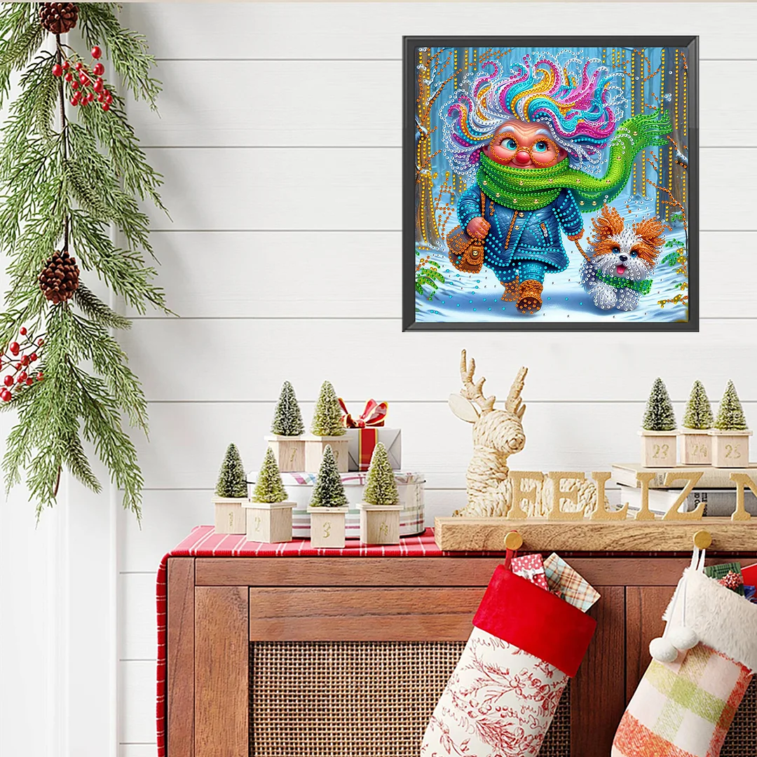 Grandma - Diamond Painting - Partial Special Shaped Drill(Canvas|30*30cm)