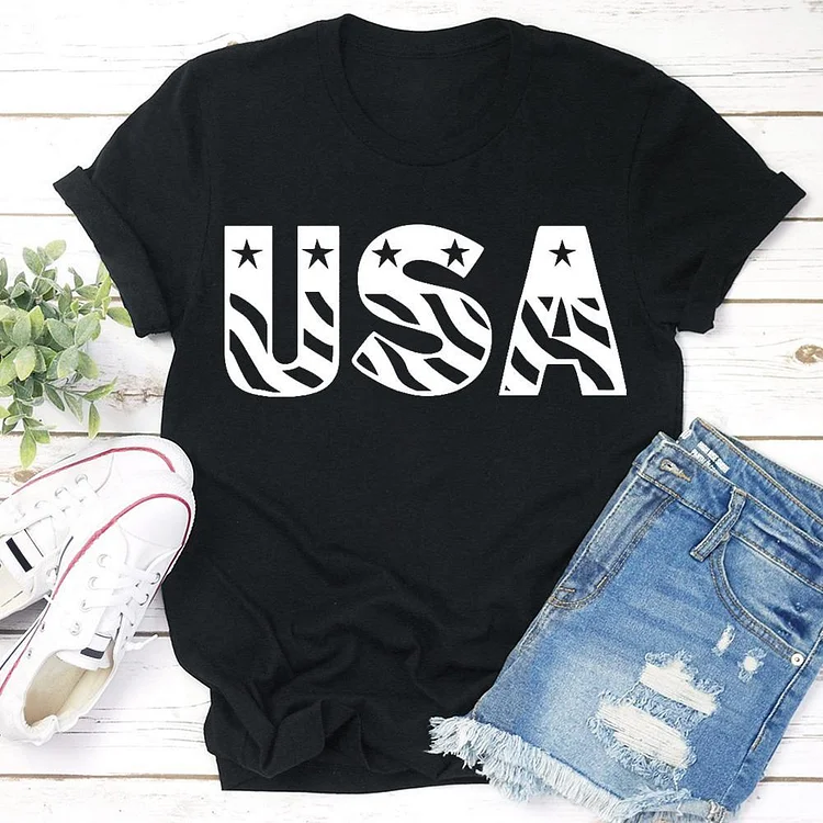 USA  T-shirt Tee --Annaletters