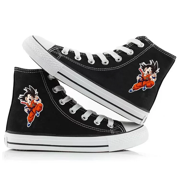 Mayoulove Dragon Ball Goku #4 High Tops Casual Canvas Shoes Unisex Sneakers-Mayoulove