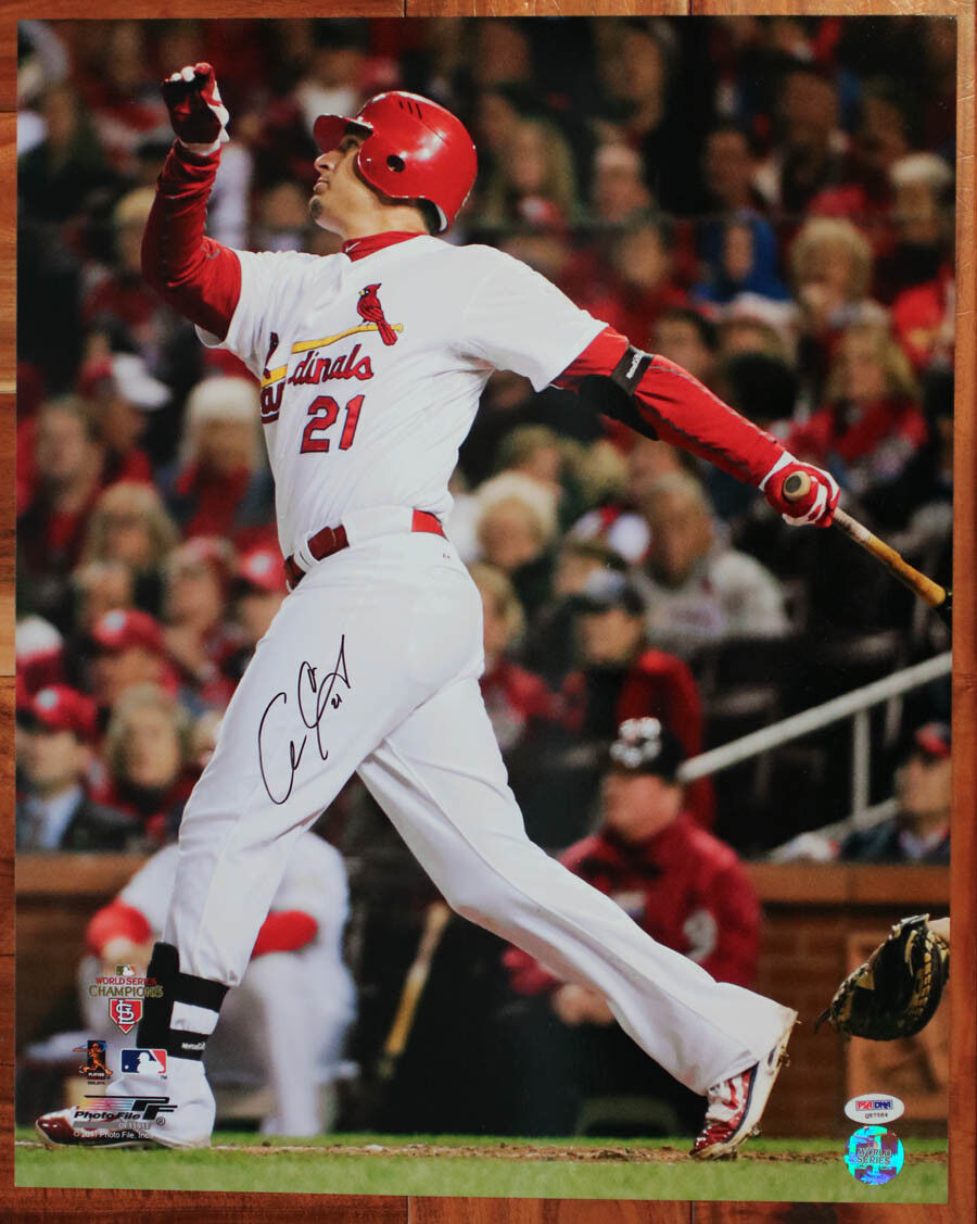 Allen Craig SIGNED 16x20 Photo Poster painting St Louis Cardinals PSA/DNA AUTOGRAPHED WS Champ