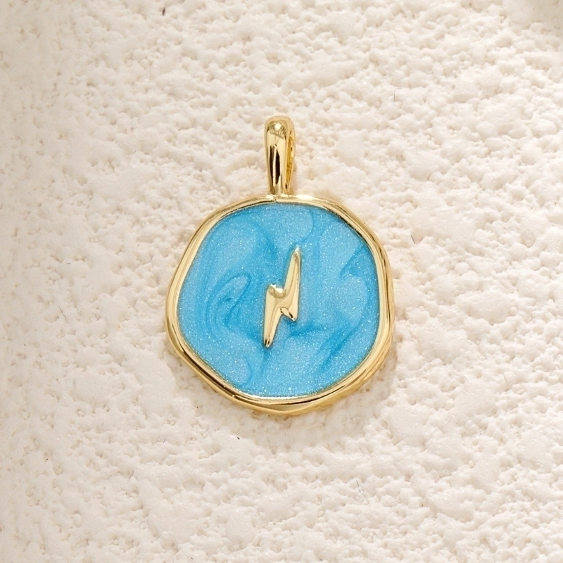 1 Piece Copper Color Block Pendant