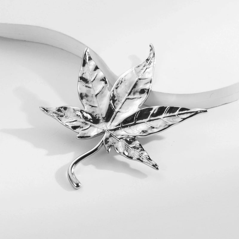 Vintage Style Animal Feather Flower 304 Stainless Steel Polishing Plating Unisex Brooches 1 Piece