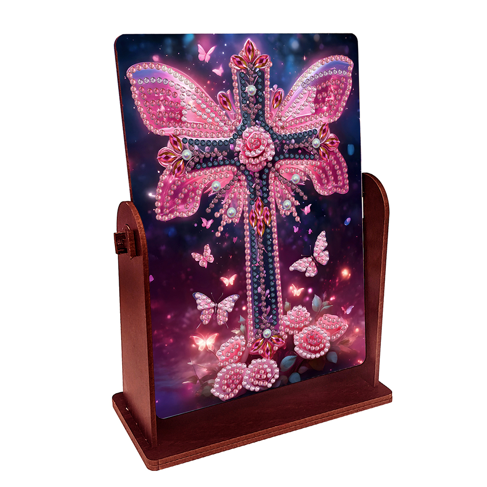 Cross Special Shape Diamond Painting Mirror Table Top Diamond Mirror Kit