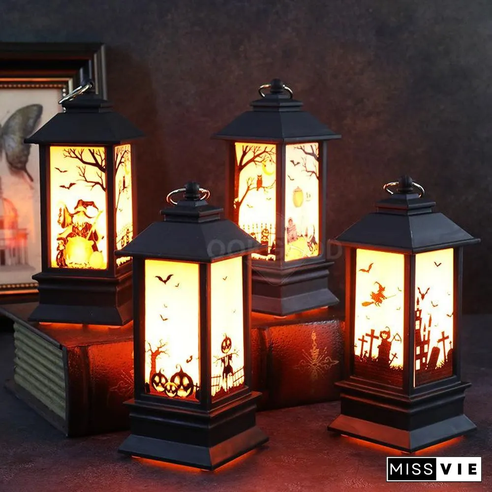Halloween Simulation Flame Oil Lamp