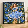Flower Girl-Diamond Painting Pearl Art Kit(30X30cm)