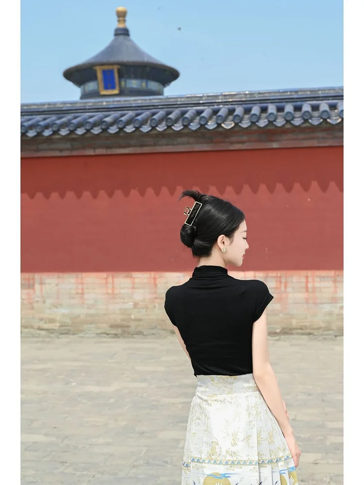 Mua CHENGRUI Trẻ em Hanbok nữ mùa hè ăn mặc Trung Quốc phong cách ăn mặc cô  gái sườn xám váy cô gái phong cách phương Tây - Váy hoa bách diệp -