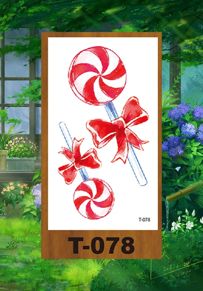 Drop Shipping Small Temporary Tattoo Stickers Expression Wolf Antlers Cartoon Girl Kid Arm Buttock Abdomen Neck Ankles Art Tatoo