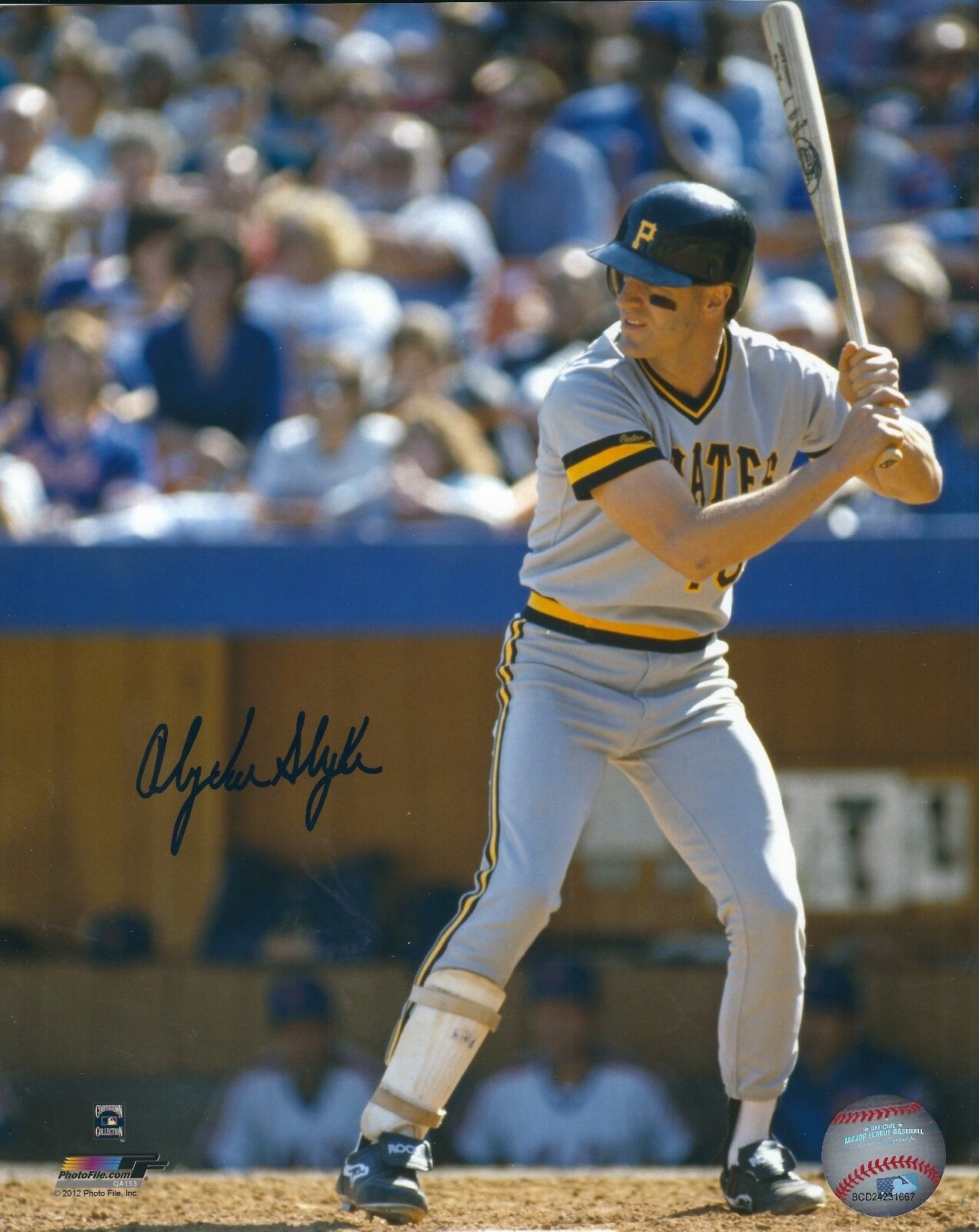 Signed 8x10 ANDY VAN SLYKE PITTSBURGH PIRATES Autographed Photo Poster painting- w/ COA