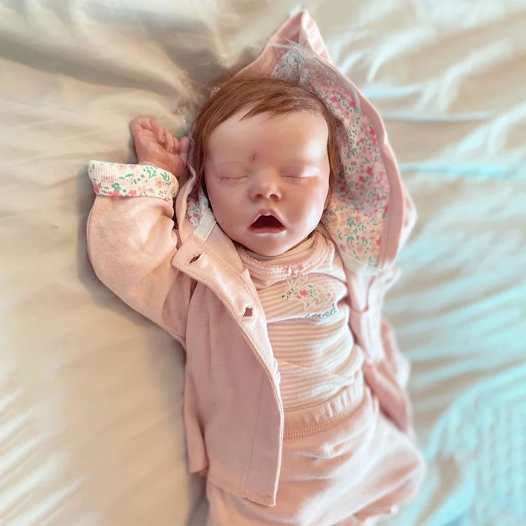 12" Mini Reborn Baby Real Looking Lifelike Realistic Soft Body Silicone Sleeping Reborn Doll Named Yancy