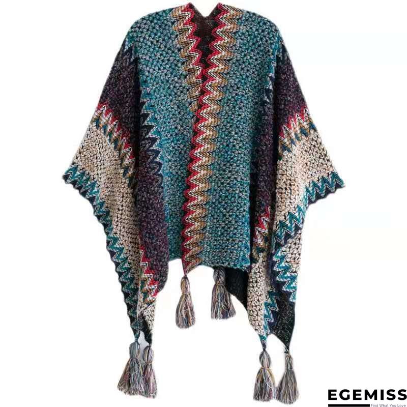 Women's  Casual V neck Half Sleeve Multicolor  Sweater | EGEMISS